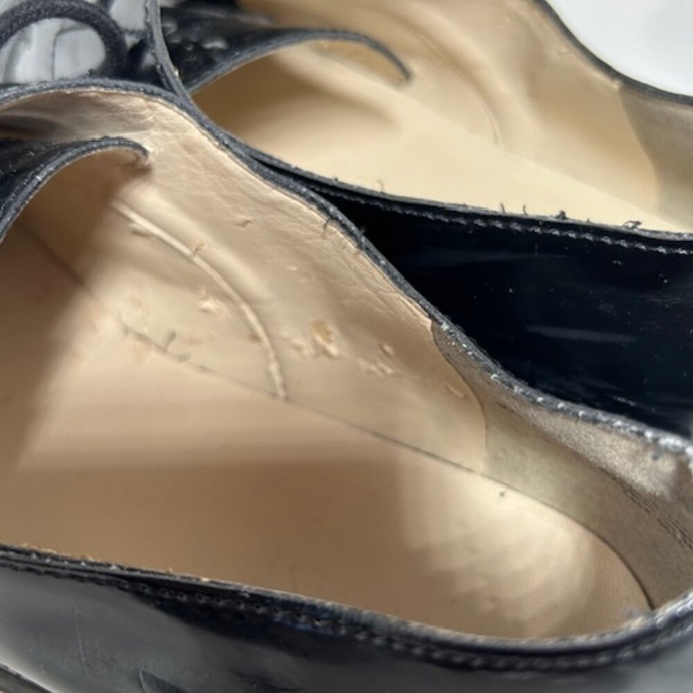 NINE WEST BARBIERI Black Patent Oxfords - Picture 8 of 14